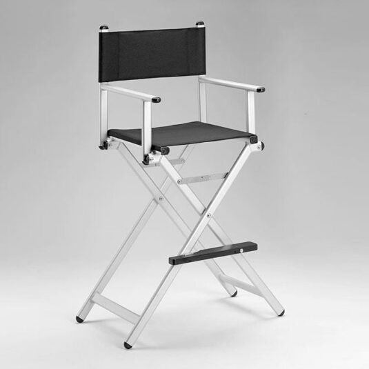 krzesło-reżyserskie-hoker-make-up-srebrny-wypożyczalnia-wynajem