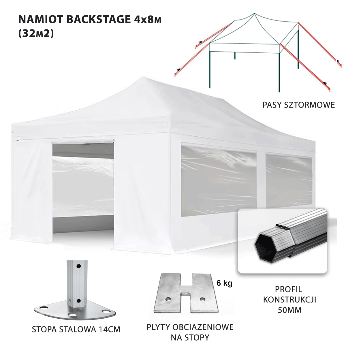 Namiot-Backstage-4x8-specyfikacja